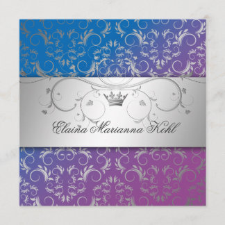 311-Silver erahnen blauen Glücks-Bonbon 16 Einladung