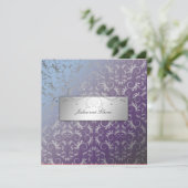 311-Silver erahnen | Hydrangea Einladung (Stehend Vorderseite)