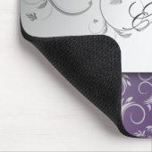 311-Silver erahnen Hydrangea mousepad (Ecke)