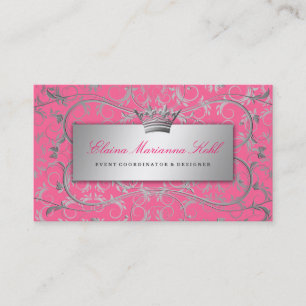 311-Silver erahnen   Luscious Rosa Visitenkarte