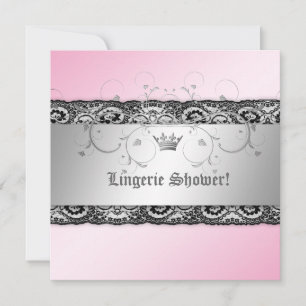 311-Silver erahnen rosa Schimmer-Wäsche mit Spitze Einladung