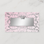 311-Silver Govine Sweet Pink Place Einstellung Platzkarte (Rückseite)