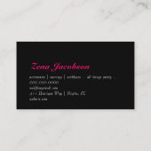 311-Sittin' hübsche Initiale des Monogramm-| Visitenkarte (Rückseite)