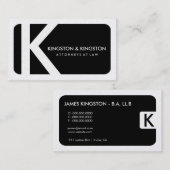 311-Sleek Unternehmens| Gesetzesgoldkarte Visitenkarte (Vorne/Hinten)