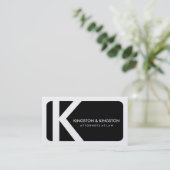 311-Sleek Unternehmens| Gesetzesgoldkarte Visitenkarte (Stehend Vorderseite)