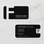 311-Sleek Unternehmens| Gesetzesgoldkarte Visitenkarte (Vorne/Hinten)