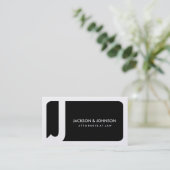 311-Sleek Unternehmens| Gesetzesgoldkarte Visitenkarte (Stehend Vorderseite)