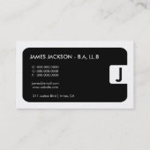 311-Sleek Unternehmens| Gesetzesgoldkarte Visitenkarte (Rückseite)