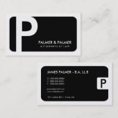 311-Sleek Unternehmens| Gesetzesgoldkarte Visitenkarte (Vorne/Hinten)