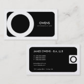 311-Sleek Unternehmens| Gesetzesgoldkarte Visitenkarte (Vorne/Hinten)