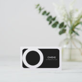 311-Sleek Unternehmens| Gesetzesgoldkarte Visitenkarte (Stehend Vorderseite)