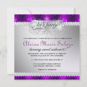 311 Snow Bliss Royal Tuft individuell anpassbar Einladung (Rückseite)