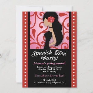 311-Spanisches Hen-Party Einladung