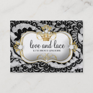 311 Spitze de Luxe Ciao Bella Metallic Gold Visitenkarte