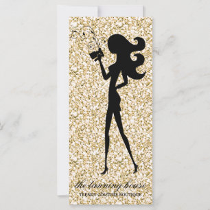 311 Spray Tan Fashionista Silhouette Gold Sparkle