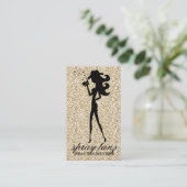 311 Spray-TANfashionista-Cowgirl-Hut Visitenkarte (Stehend Vorderseite)