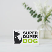 311 SuperDuper Hund Visitenkarte (Stehend Vorderseite)