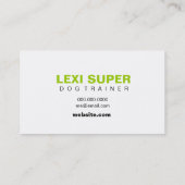 311 SuperDuper Hund Visitenkarte (Rückseite)