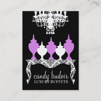 311 Süßigkeit Budoir Rokokos lila Visitenkarte