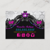 311 Süßigkeits-Märchenland-weiße Visitenkarte (Rückseite)