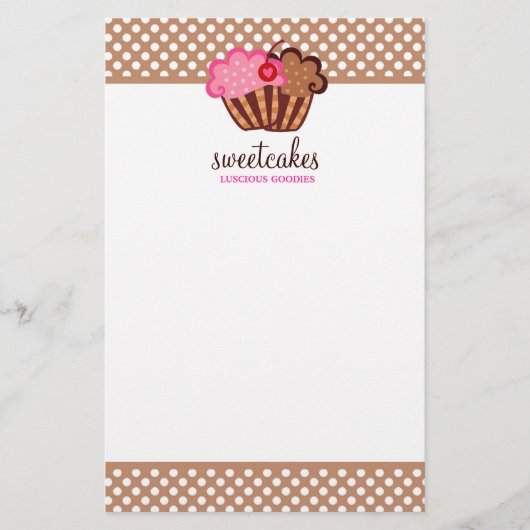 311-Süßkuchen Cupcake Brown Flyer (Vorne)