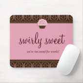 311-Swirly süßes rosa Mousepad (Mit Mouse)
