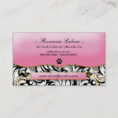 311-The verschwenden Weiß-Blätter des Hündchen-| Visitenkarte (Rückseite)