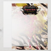 311-Tigress/Zebra-Rosen-Briefkopf Briefbogen (Vorne/Hinten)