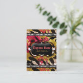 311 Tigresszebra-Rose Visitenkarte (Stehend Vorderseite)