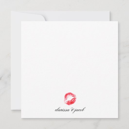 311 Traum in Leopard und Lace Bachelorette Red Einladung (Rückseite)