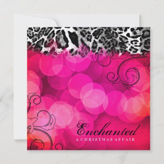 311 Traum in LIghts Metallic Paper Einladung (Vorderseite)