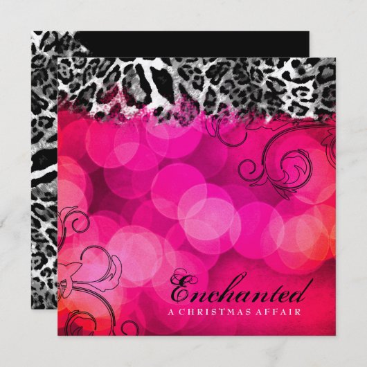 311 Traum in LIghts Metallic Paper Einladung (Vorne/Hinten)