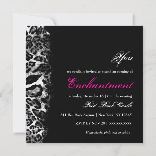 311 Traum in LIghts Metallic Paper Einladung (Rückseite)