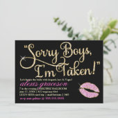 311 traurige Jungen werde mir Bachelorette 2 Kuss Einladung (Stehend Vorderseite)