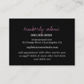 311 Tres schickes Terminkarte (Rückseite)