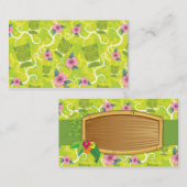 311-Tropical Tiki - Limettengrüne Bezeichnung | Pl Platzkarte (Vorne/Hinten)