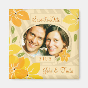 311-TROPISCHER SAVE THE DATE ORANGE MAGNET