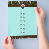 311 Türkis & Lila Wirbel Sweet Flyer (Hand)