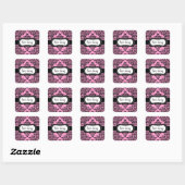 311 Umweg Dovey Damask Sticker Pink (Blatt)