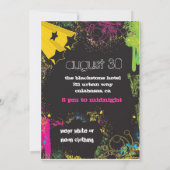 311 Urban Setting Blackout Party Einladung (Rückseite)