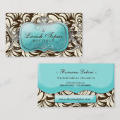 311 verschwenderischer Topaz Brown u. Creme Visitenkarte (Vorne/Hinten)