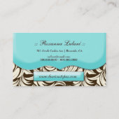 311 verschwenderischer Topaz Brown u. Creme Visitenkarte (Rückseite)