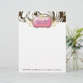 311 verschwenderisches rosa Brown - Briefkopf (Stehend Vorderseite)