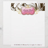 311 verschwenderisches rosa Brown - Briefkopf (Vorne/Hinten)