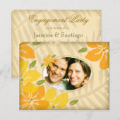 311-VINTAGE EINLADUNG ORANGE YELLOW (Vorne/Hinten)