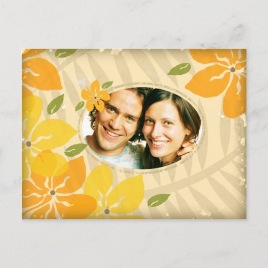 311-VINTAGE EINLADUNG ORANGE YELLOW (Vorderseite)