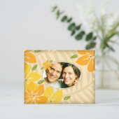 311-VINTAGE EINLADUNG ORANGE YELLOW (Stehend Vorderseite)