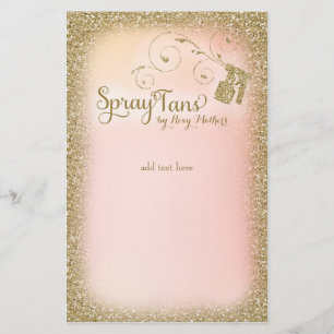 311 Vintage Glam-Spray-Tan-Flugblätter Flyer