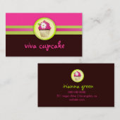 311 Viva kleiner Kuchen schokoladenbraun Visitenkarte (Vorne/Hinten)
