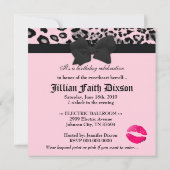 311 Wild im Herzen 16 . Geburtstag| Quinceanera Einladung (Rückseite)